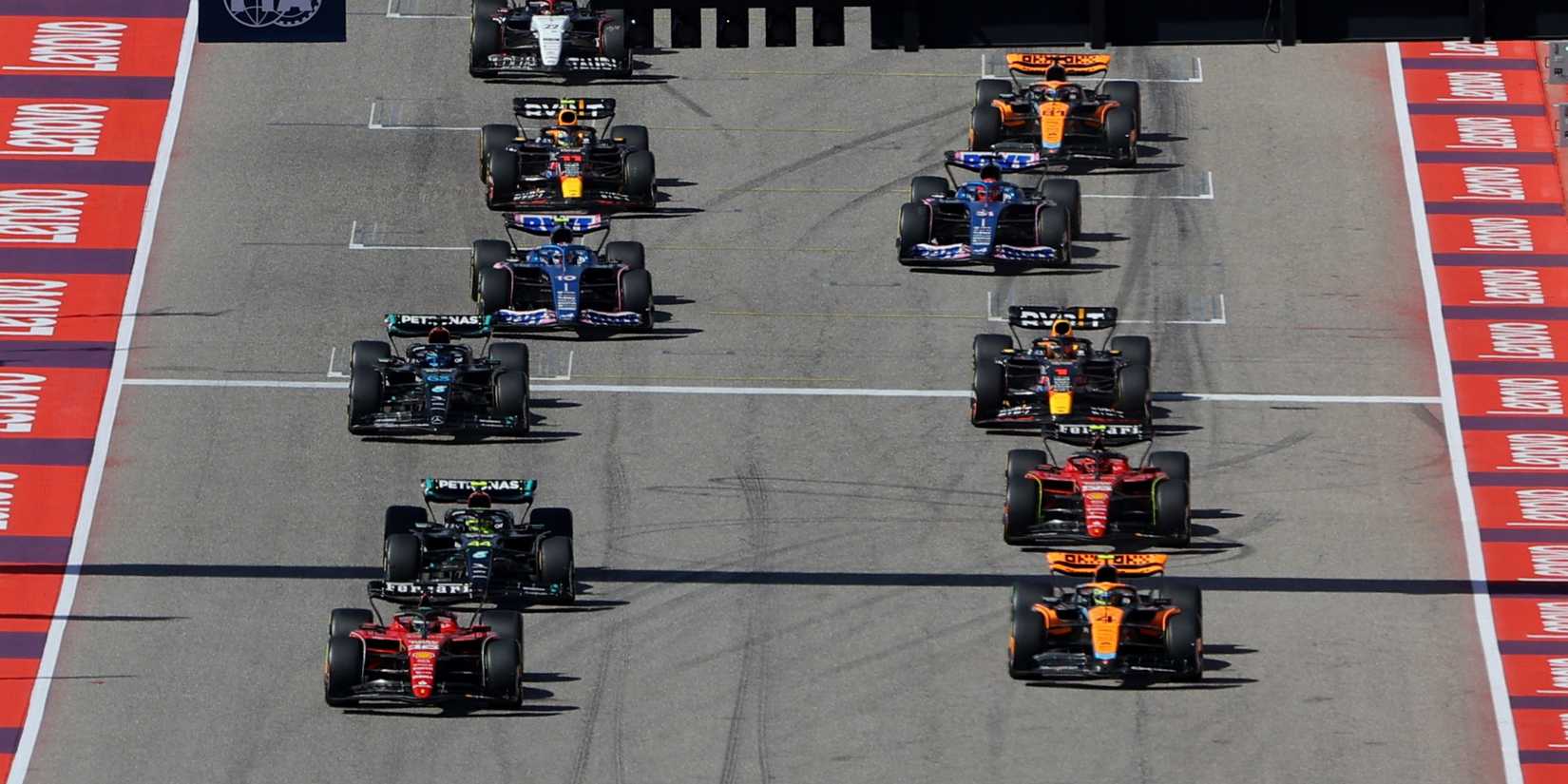 F1 cars