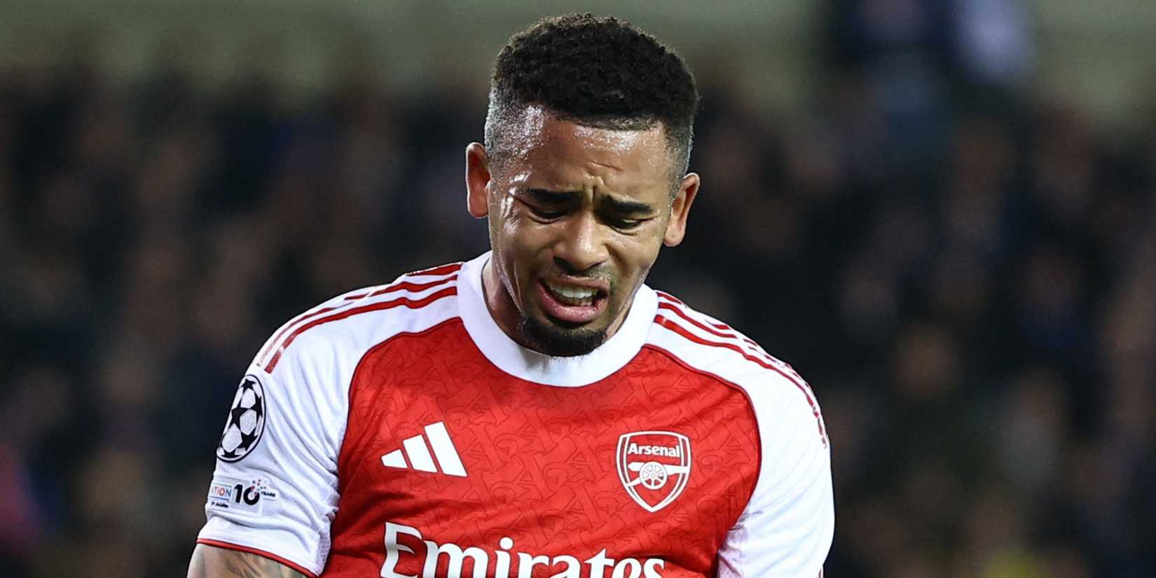 Arsenal's Gabriel Jesus during Club Brugge v Arsenal