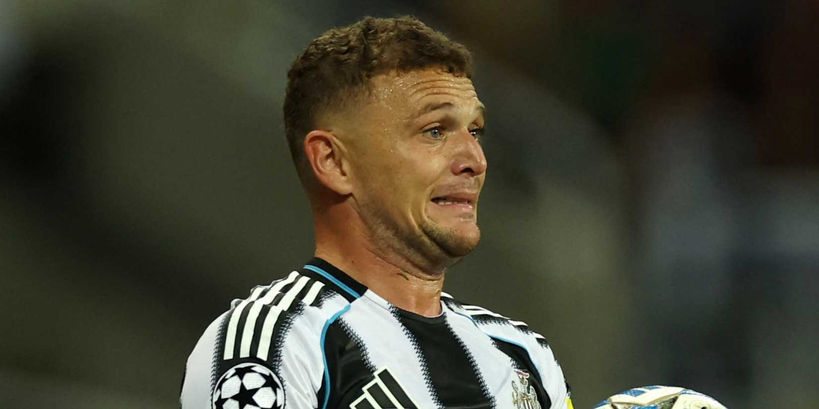 Newcastle United's Kieran Trippier prepares to take a thrown in