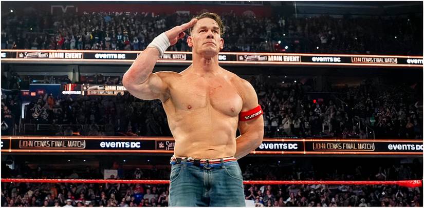 John Cena salutes crowd