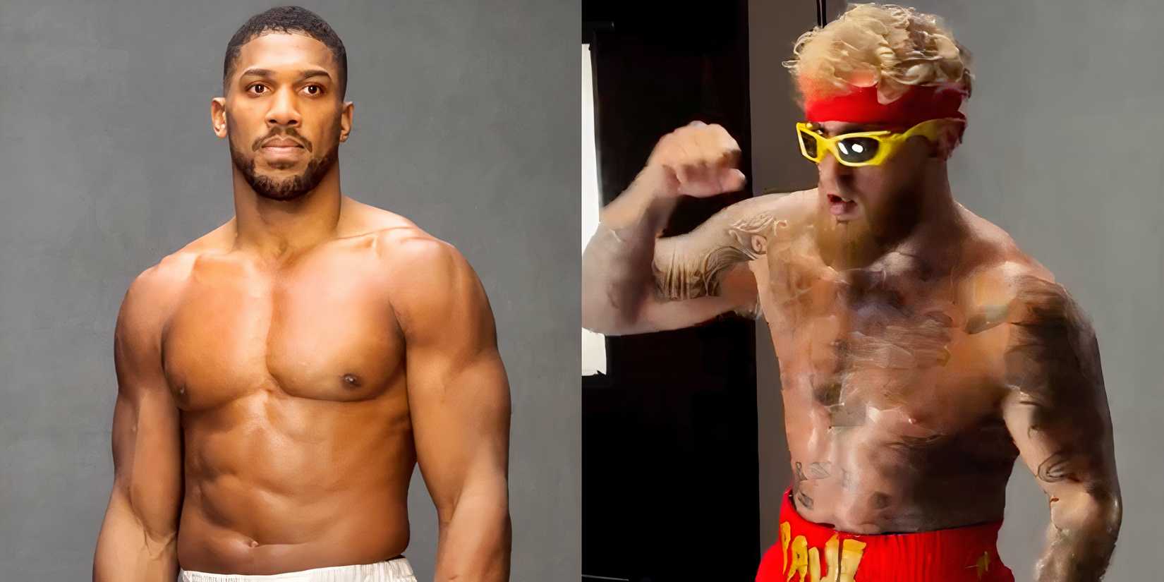Anthony Joshua and Jake Paul Physique Comparison