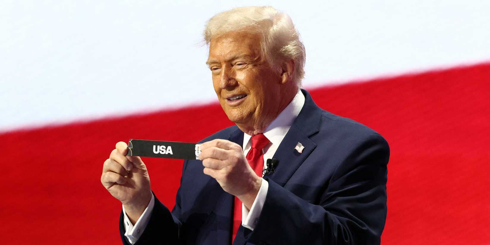 U.S. President Donald Trump draws USA at the 2026 World Cup draw