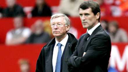 Sir Alex Ferguson and Roy Keane