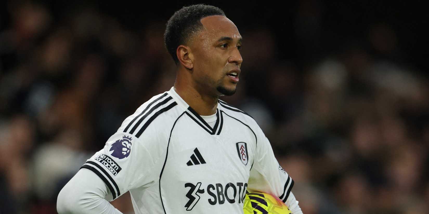 Fulham's Kenny Tete with the ball in his hand
