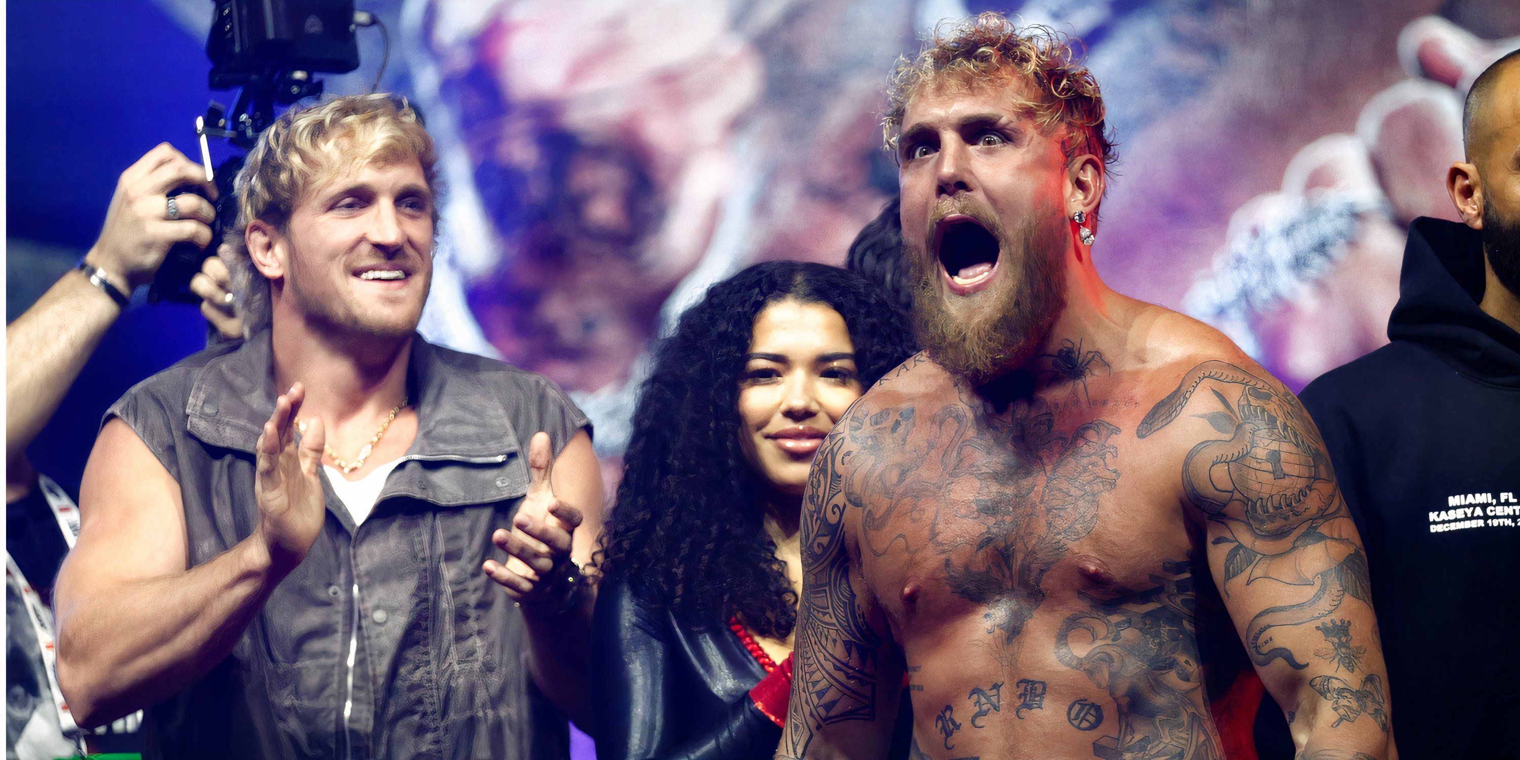 Logan Paul claps for Jake Paul