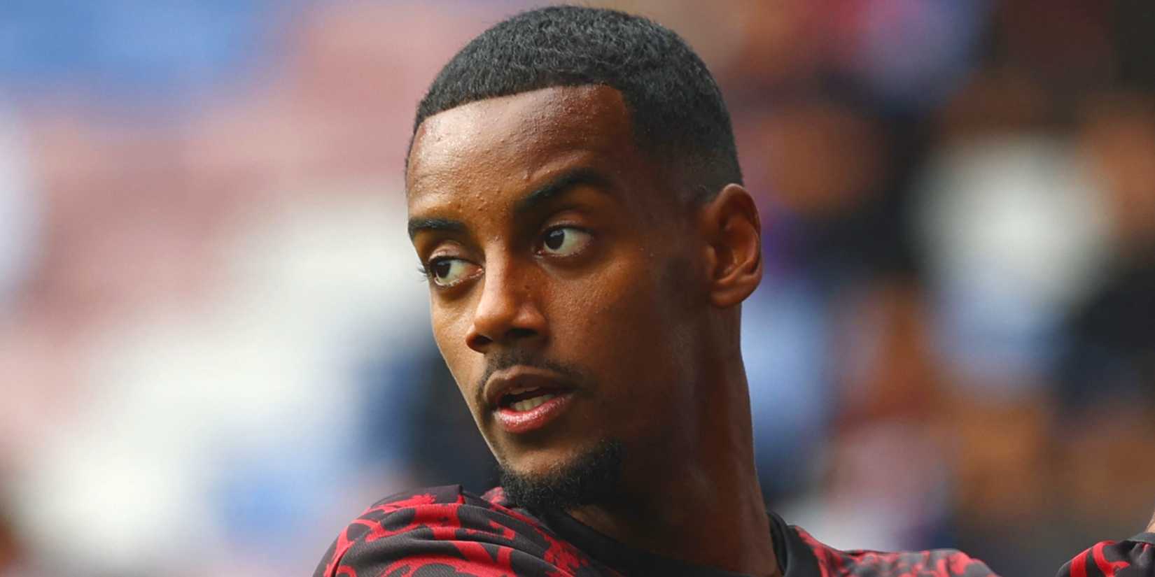Liverpool's Alexander Isak applauds fans