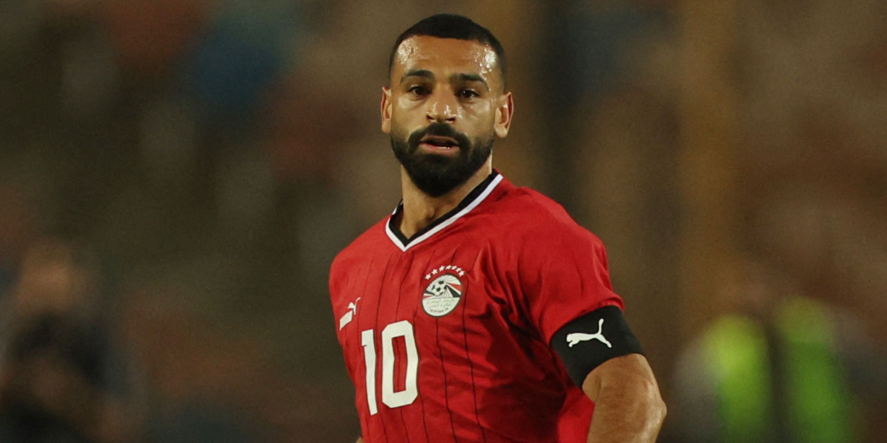 Egypt's Mohamed Salah in action