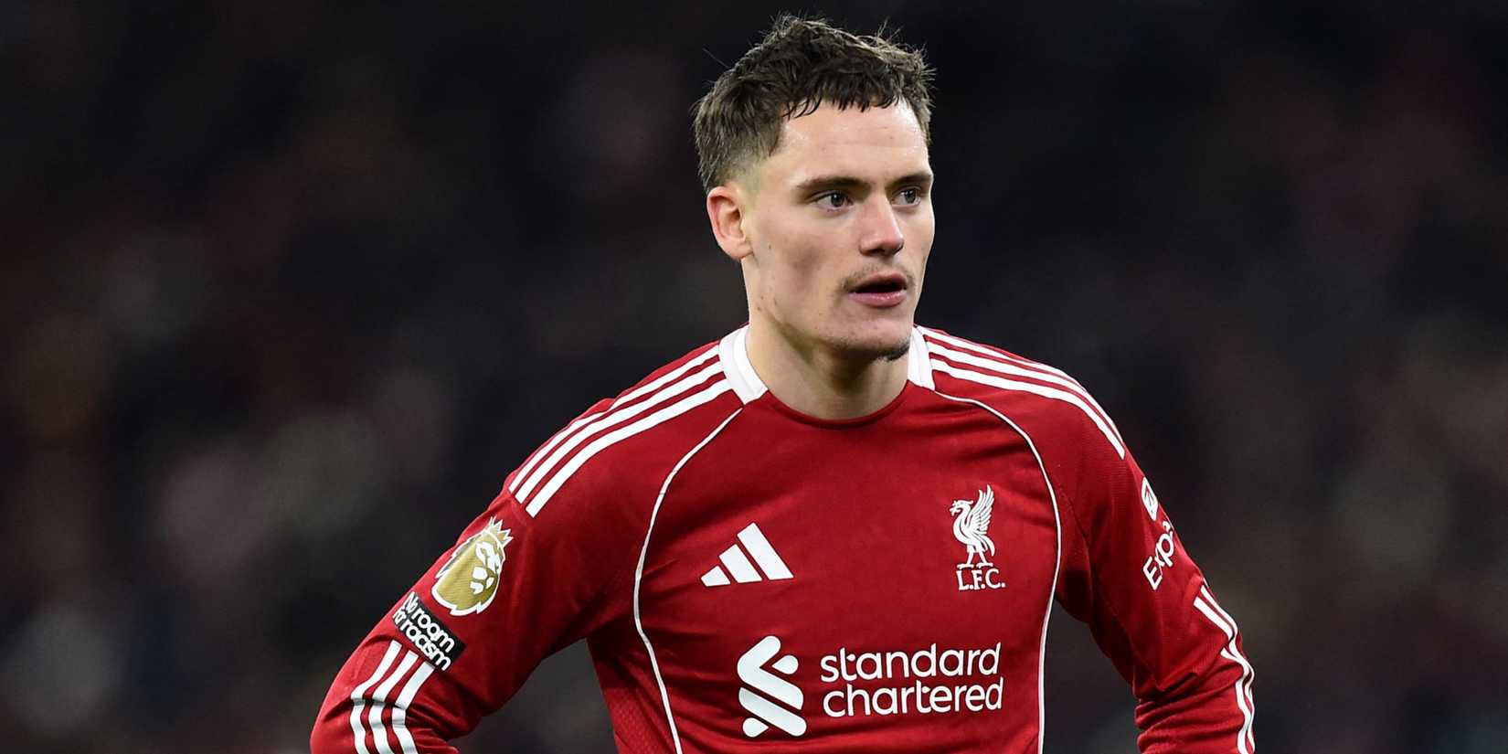 Liverpool's Florian Wirtz with his hands on his hips