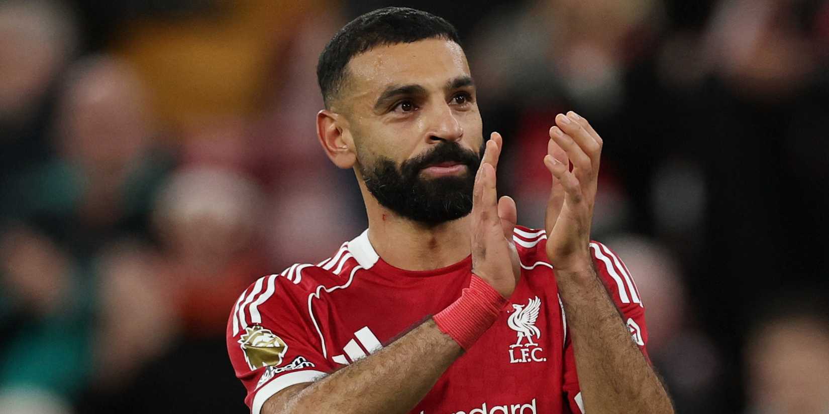 Liverpool's Mohamed Salah clapping