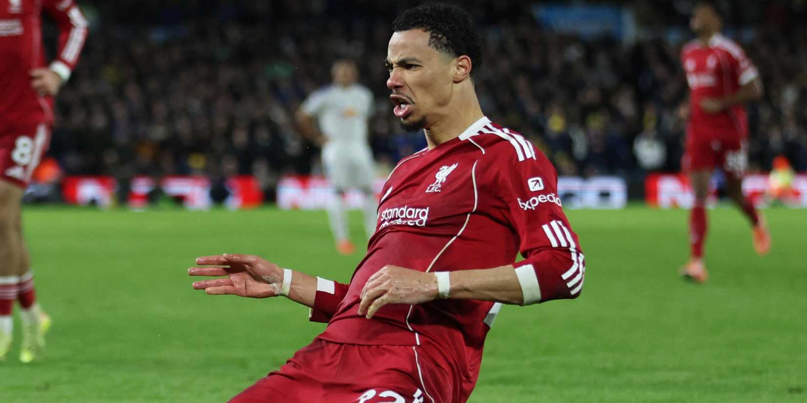 Liverpool's Hugo Ekitike celebrates