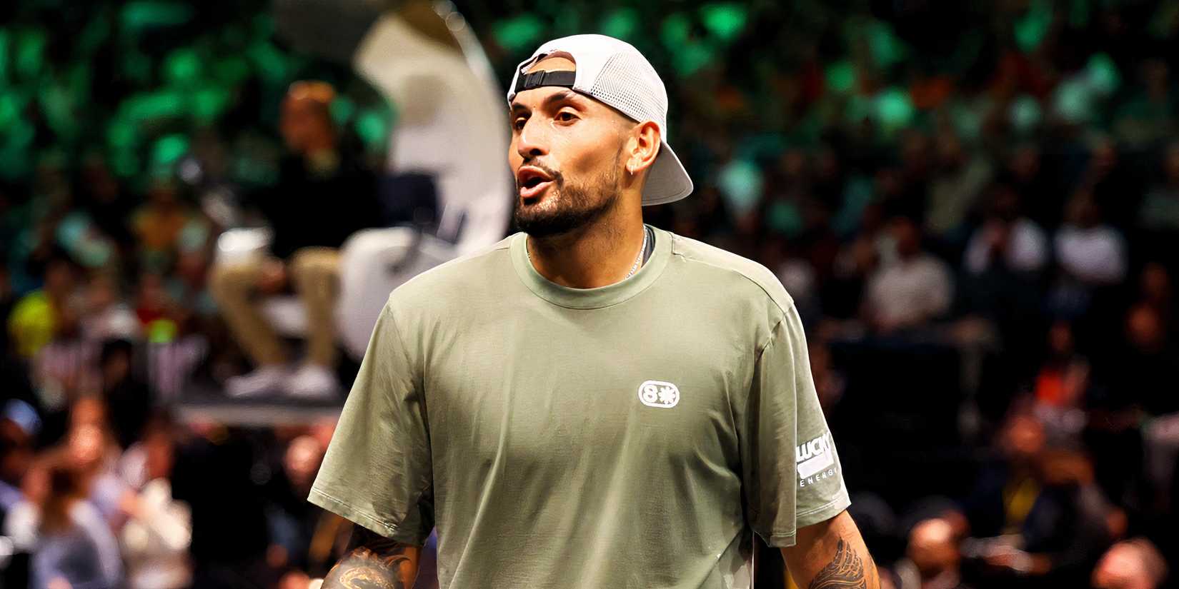 Nick Kyrgios during Battle of the Sexes