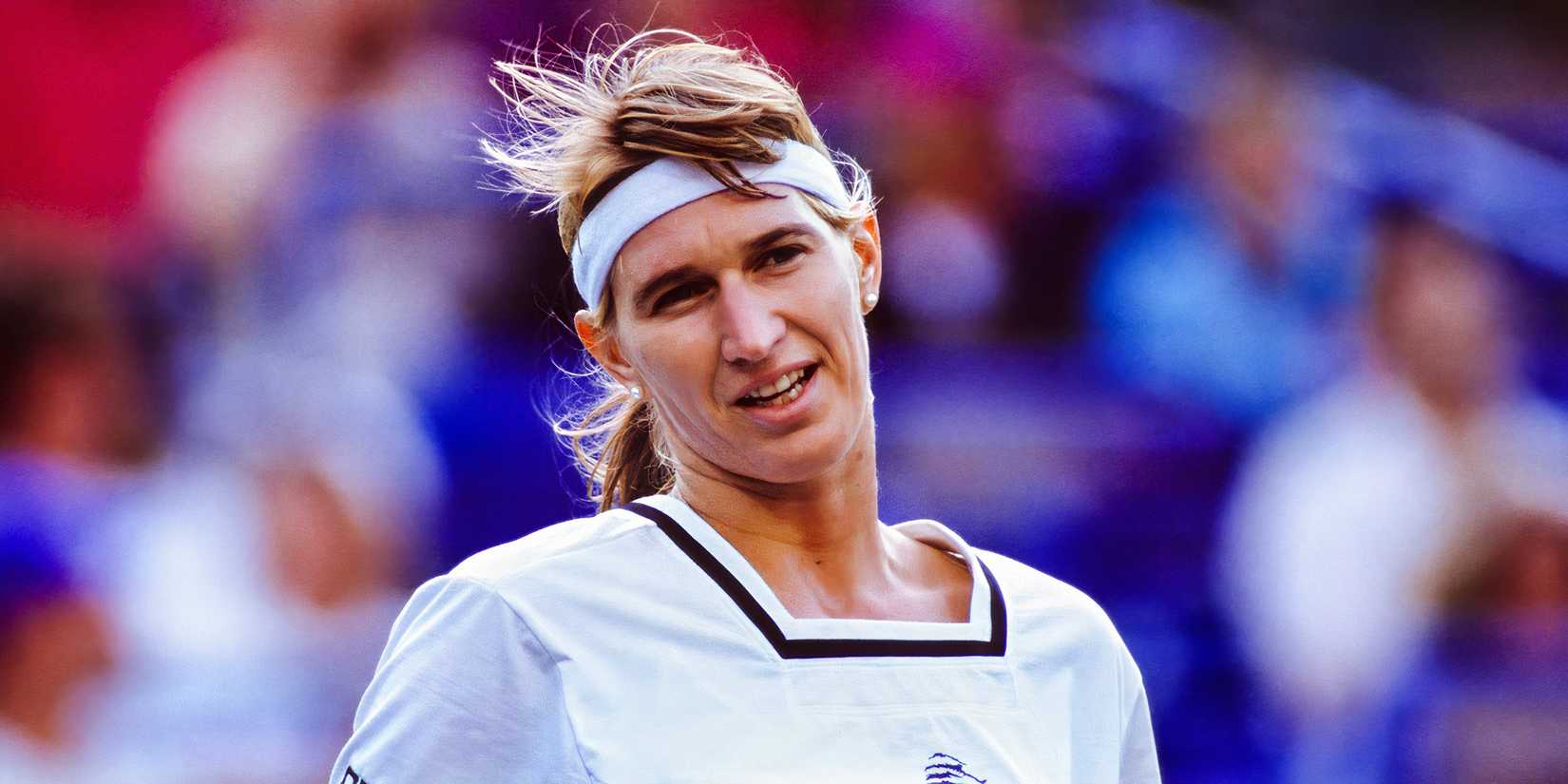 Steffi Graf in action