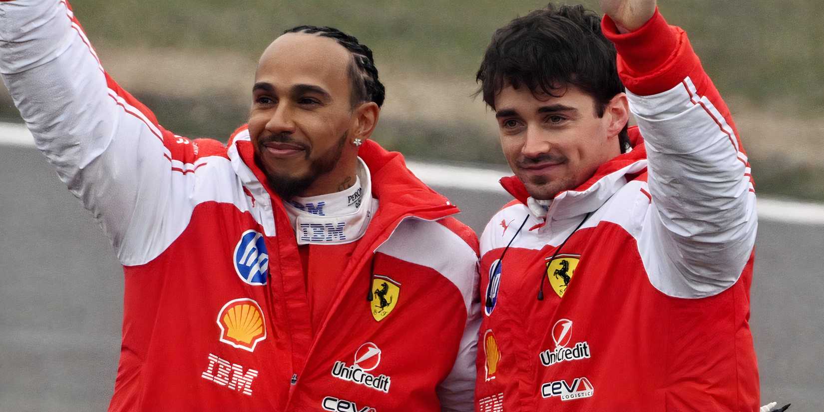 hamilton leclerc ferrari