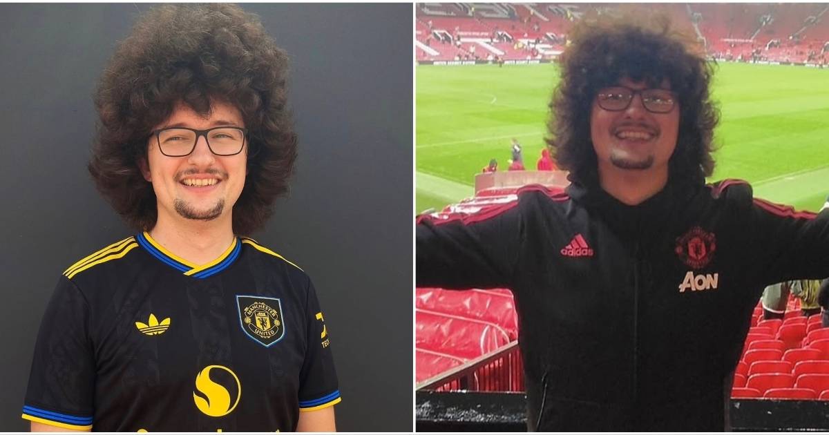 Man Utd Fan Who Won't Cut Hair Looks Unrecognisable With New Look