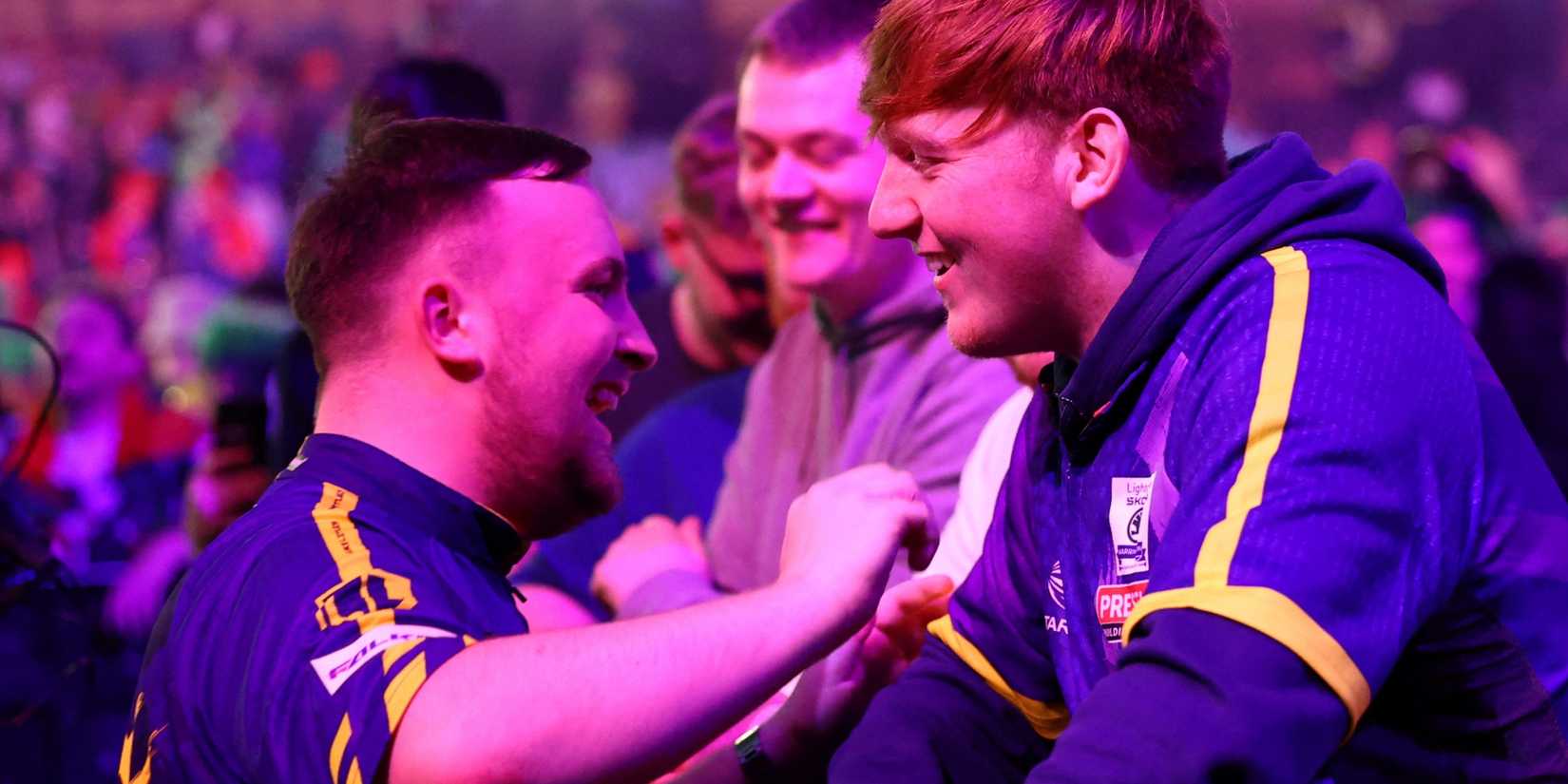 Luke Littler and Angry Ginge