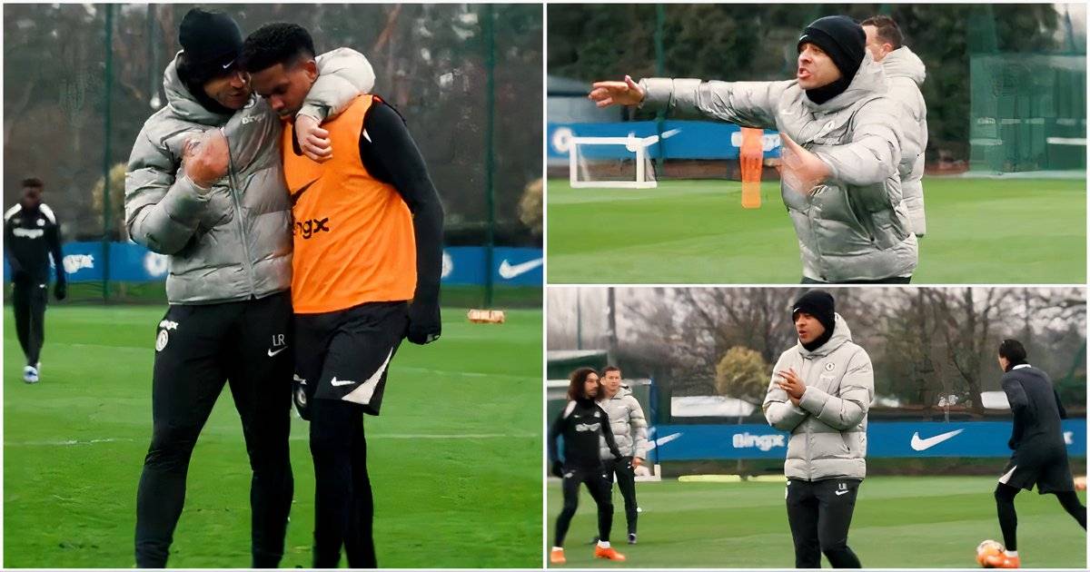 Clips From Liam Rosenior's First Chelsea Training Session Emerge