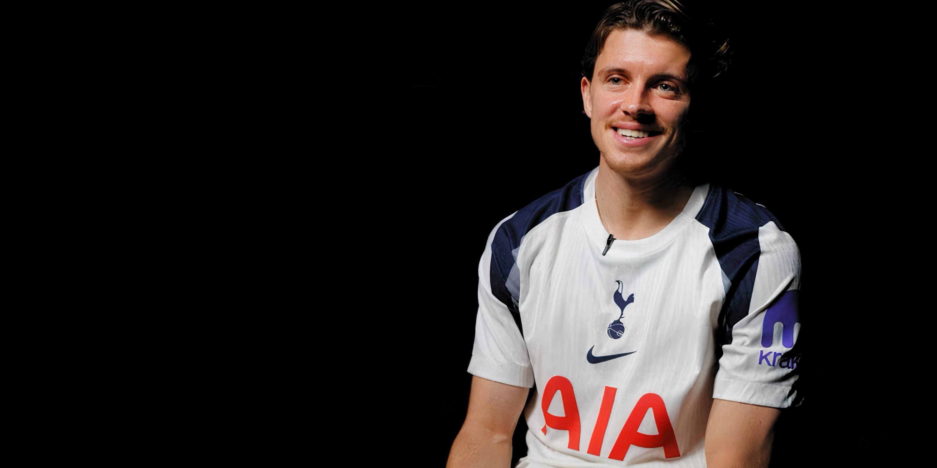 Conor Gallagher during his first Spurs interview