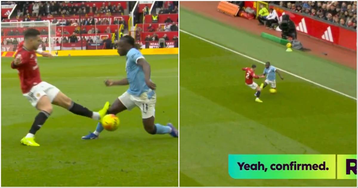 Man Utd 2-0 Man City: PGMOL Release VAR Audio For Dalot’s Tackle
