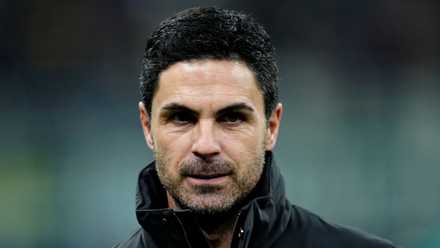 Arsenal manager Mikel Arteta before facing Inter Milan