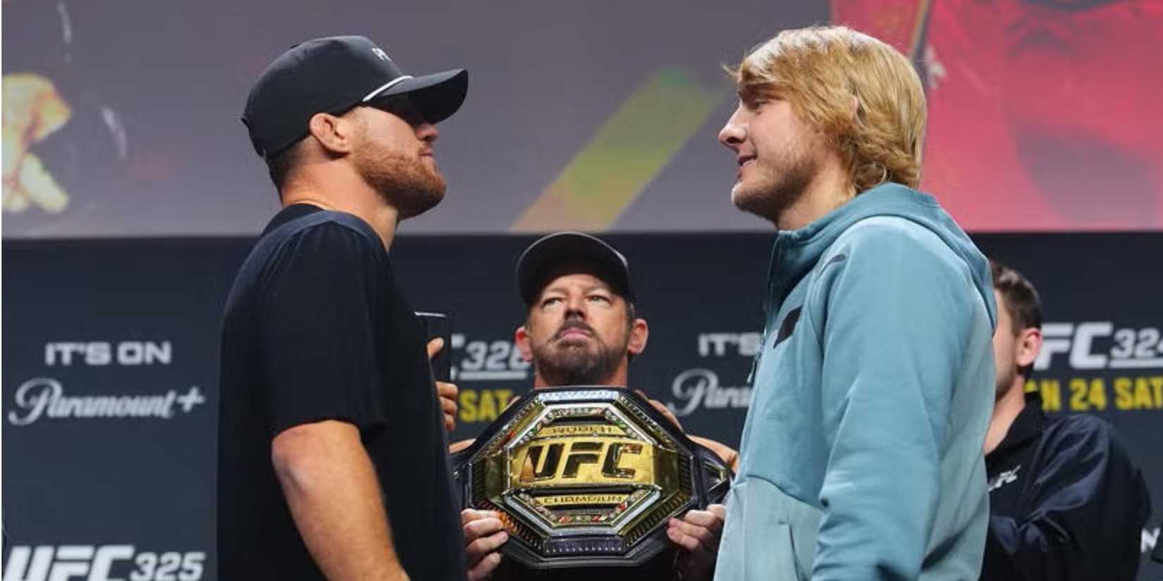 Gaethje and Paddy Pimblett Face Off