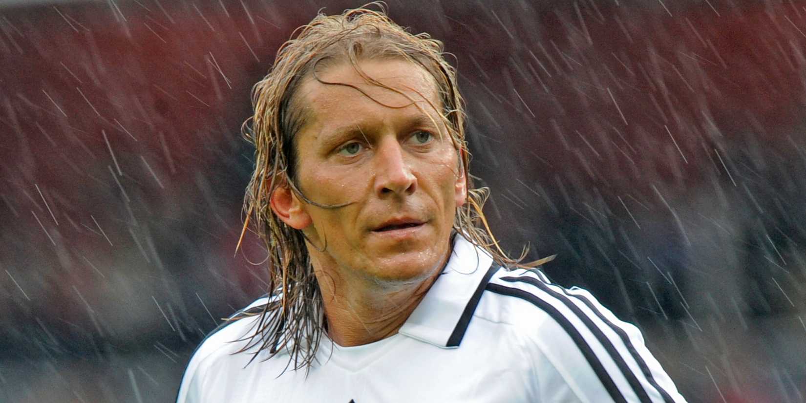 Michel Salgado playing for Real Madrid