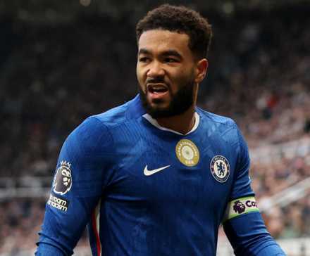 Chelsea's Reece James while playing Newcastle