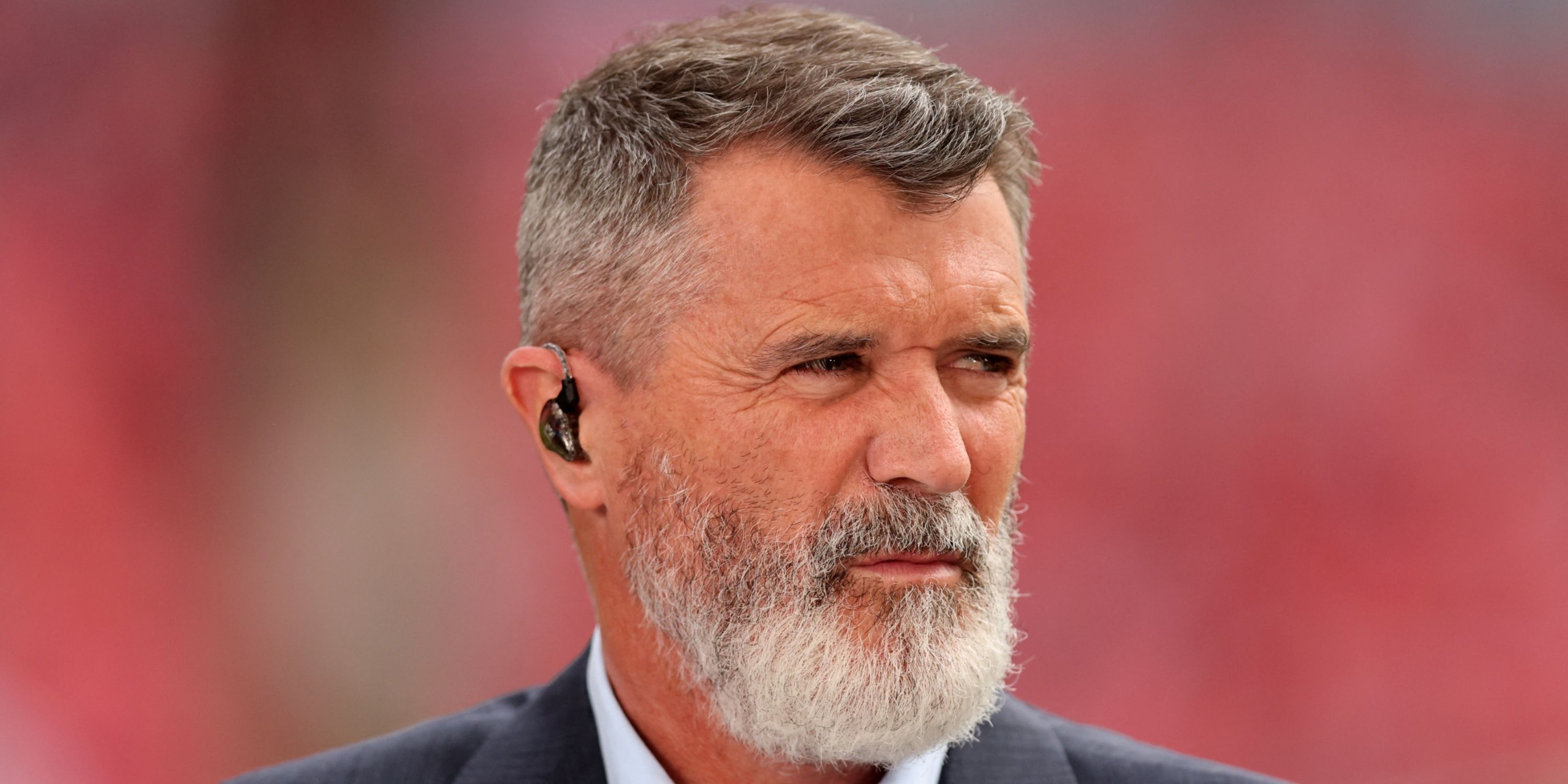 Former player and TV pundit Roy Keane at Wembley Stadium