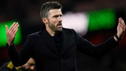 Manchester United manager Michael Carrick celebrates after the match