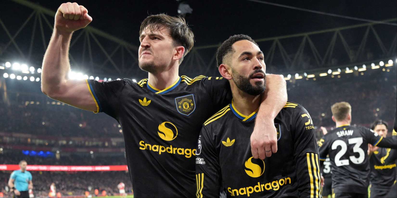 Harry Maguire and Matheus Cunha