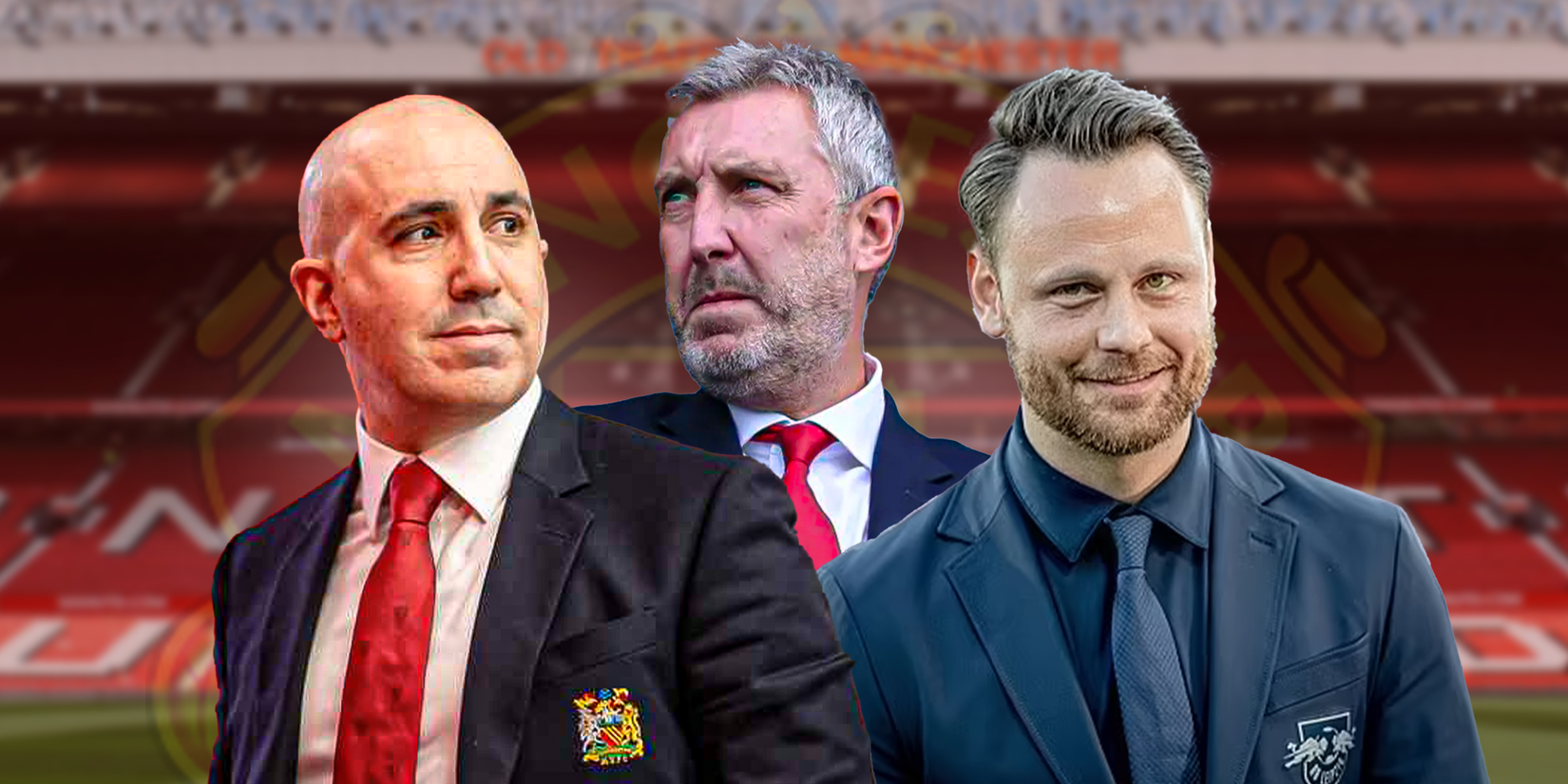 Man United chiefs Jason Wilcox, Omar Berrada and Christopher Vivell