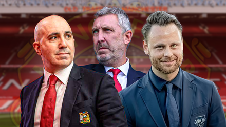 Man United chiefs Jason Wilcox, Omar Berrada and Christopher Vivell