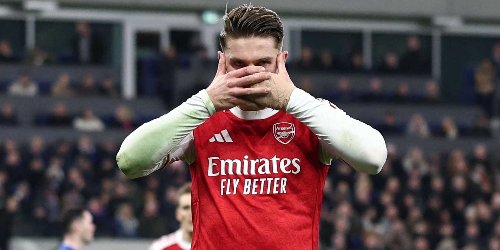 Arsenal's Viktor Gyokeres celebrates scoring