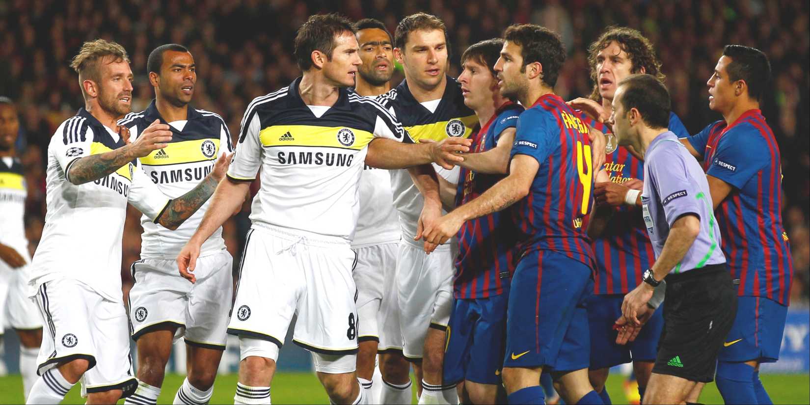 Frank Lampard and Cesc Fabregas