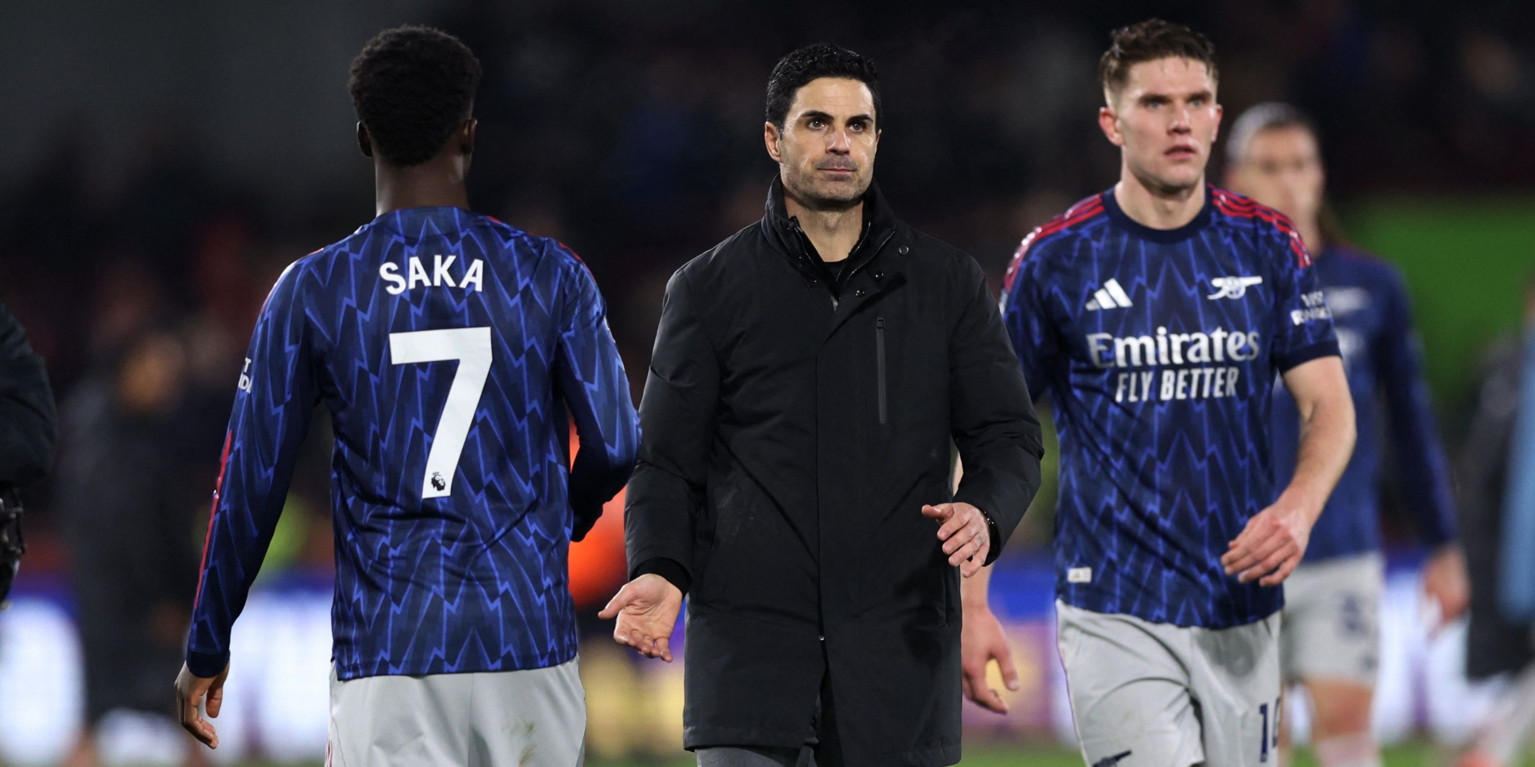 Arsenal manager Mikel Arteta looks dejected after the match
