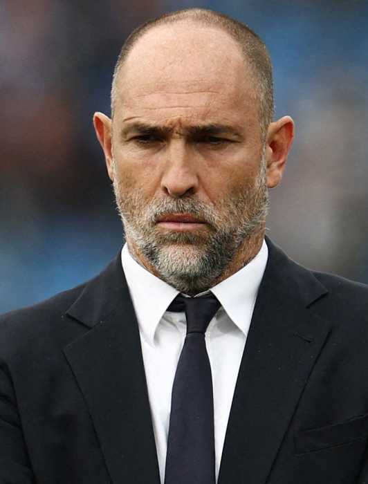 Former Juventus coach Igor Tudor staring