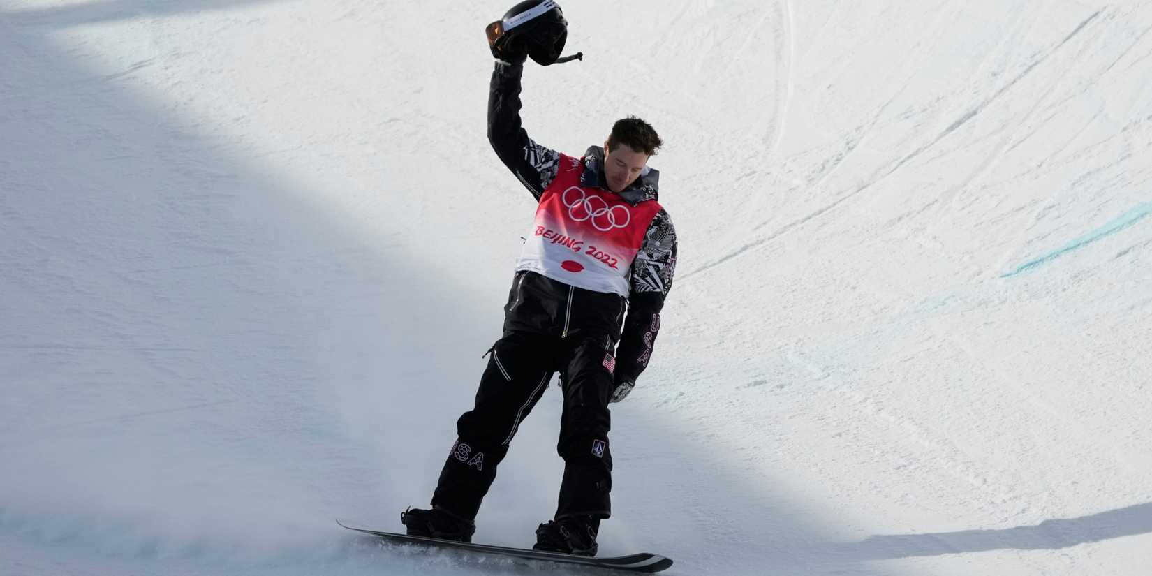 Shaun White (USA) during the snowboard-mens halfpipe final of the Beijing 2022 Olympic Winter Games