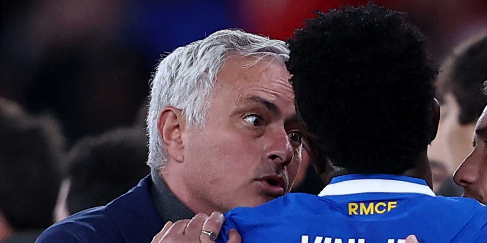 Jose Mourinho and Vinicius Jr