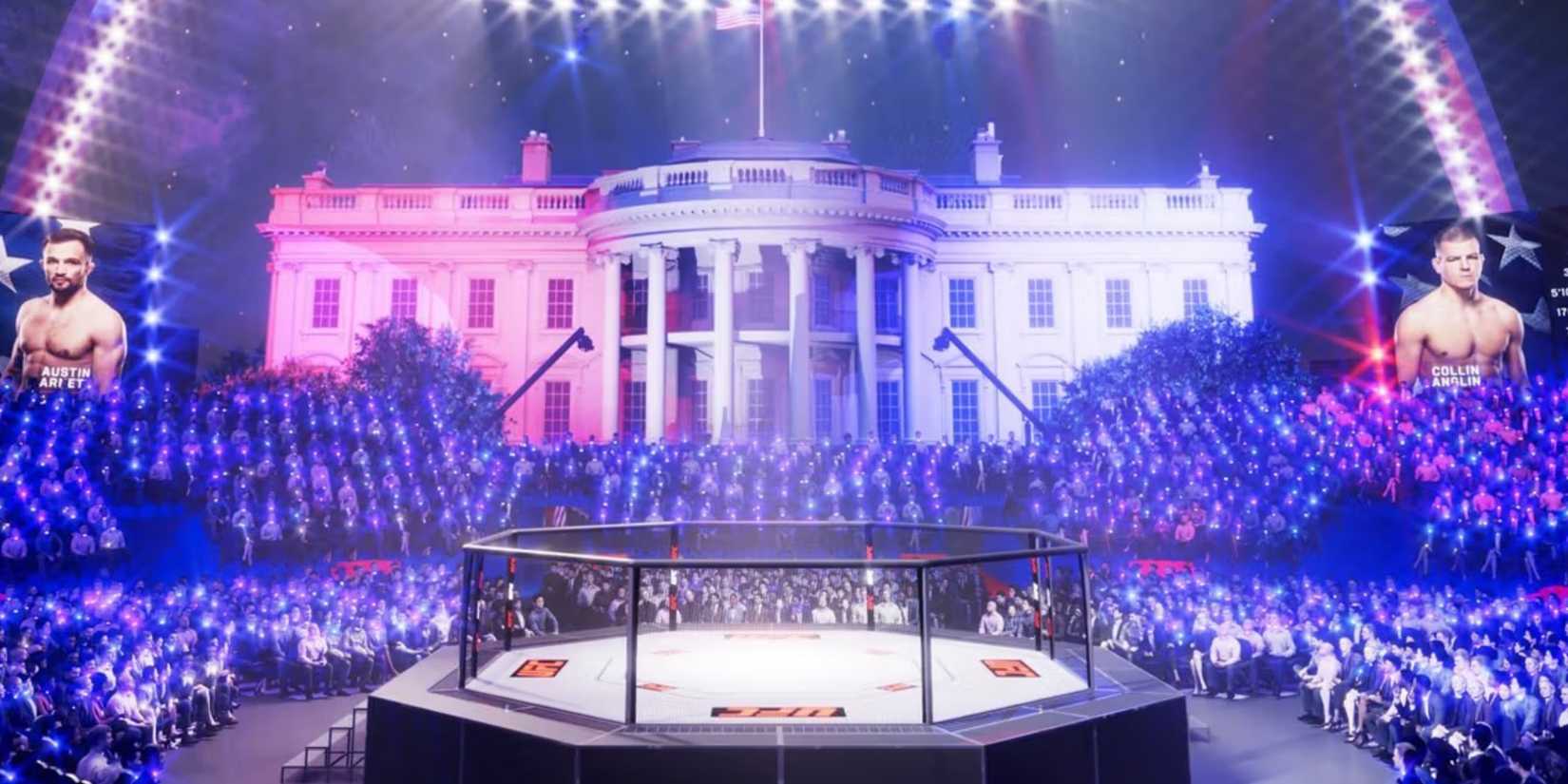 UFC Octagon Outside White House