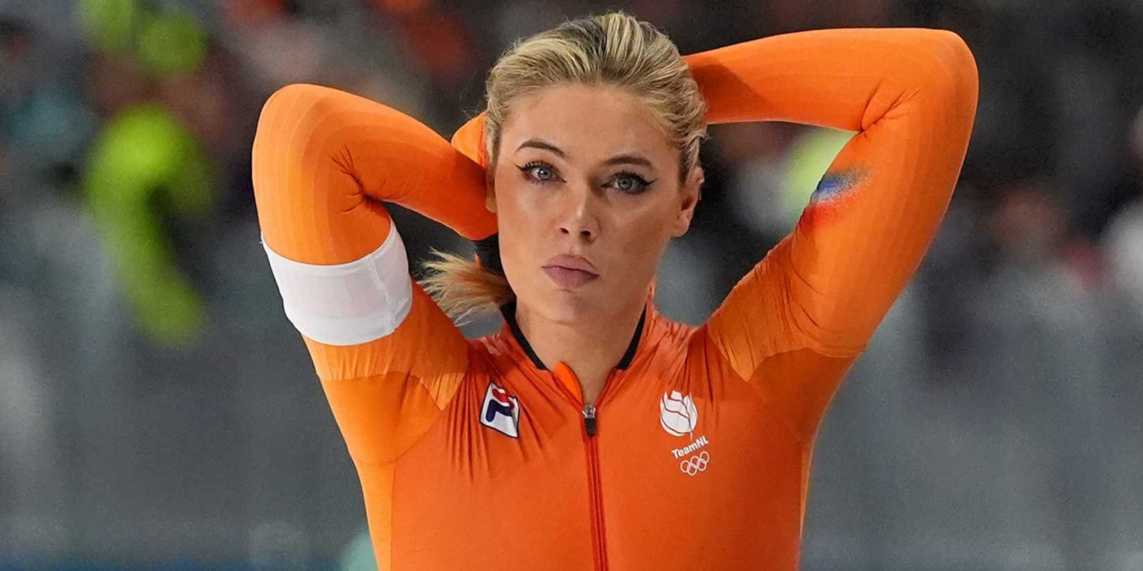 Jutta Leerdam of the Netherlands prepares to skate during the women's 500m during the Milano Cortina 2026 Olympic Winter Games