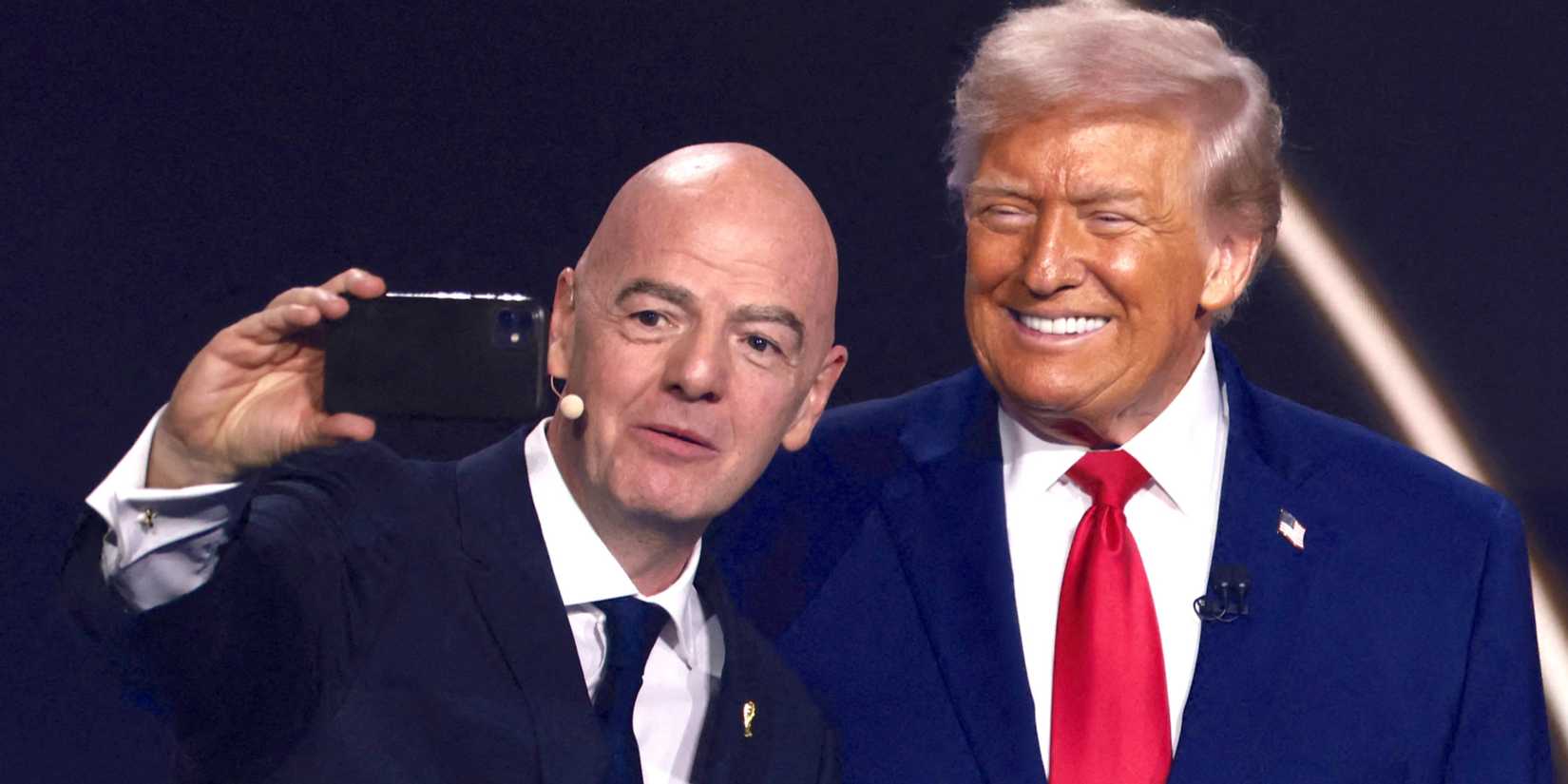 Gianni Infantino and Donald Trump