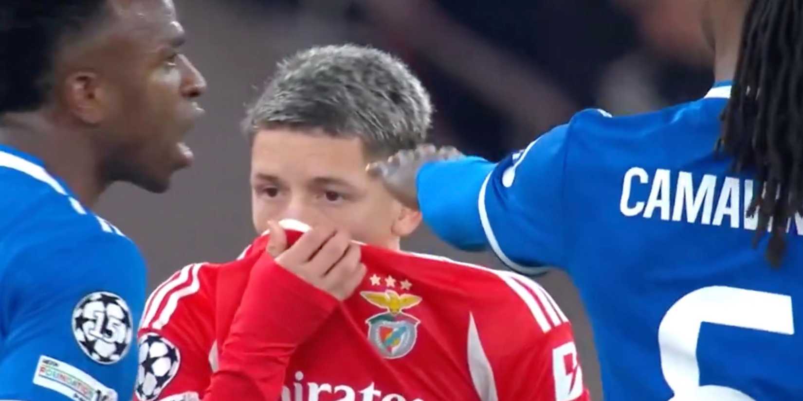 Prestianni and Vinicius Jr
