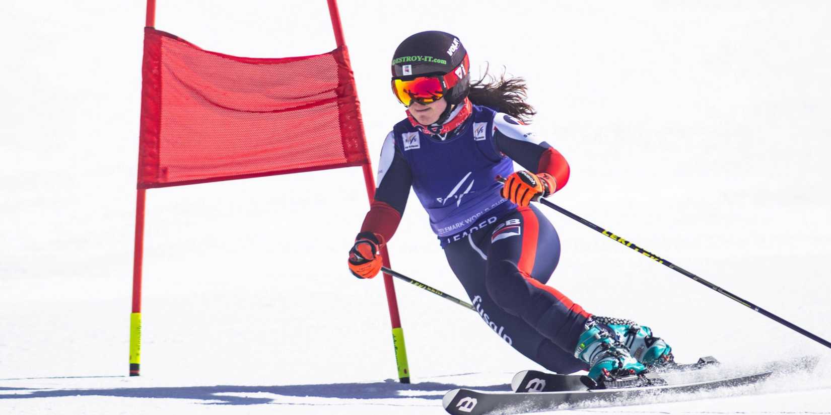 Telemark skier