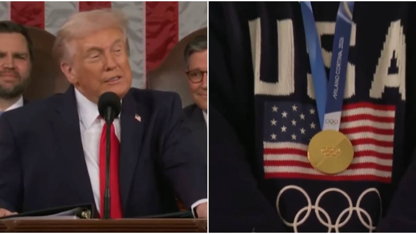 Donald Trump Gives Connor Hellebuyck Presidential Medal of Freedom