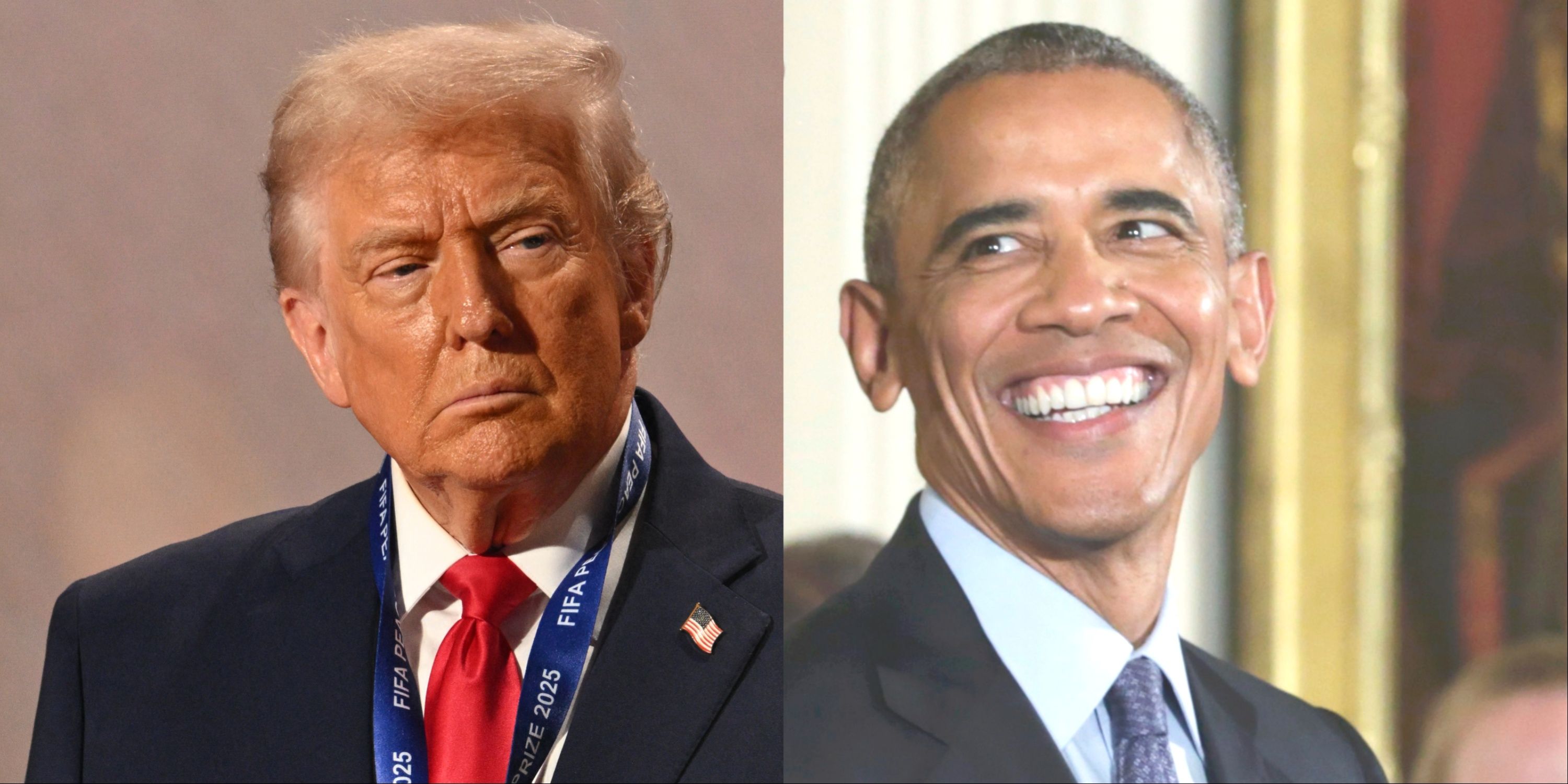 Donald Trump and Barack Obama