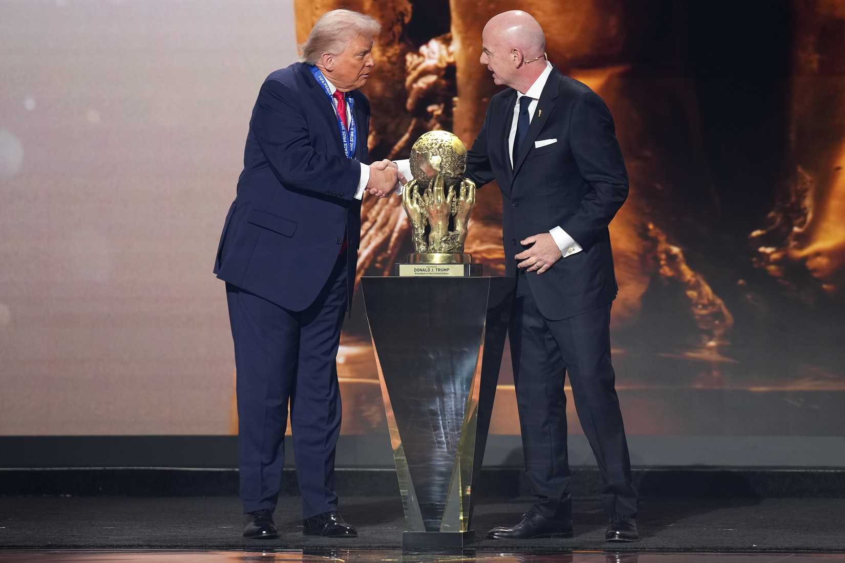 Donald Trump and Gianni Infantino at 2026 World Cup Draw