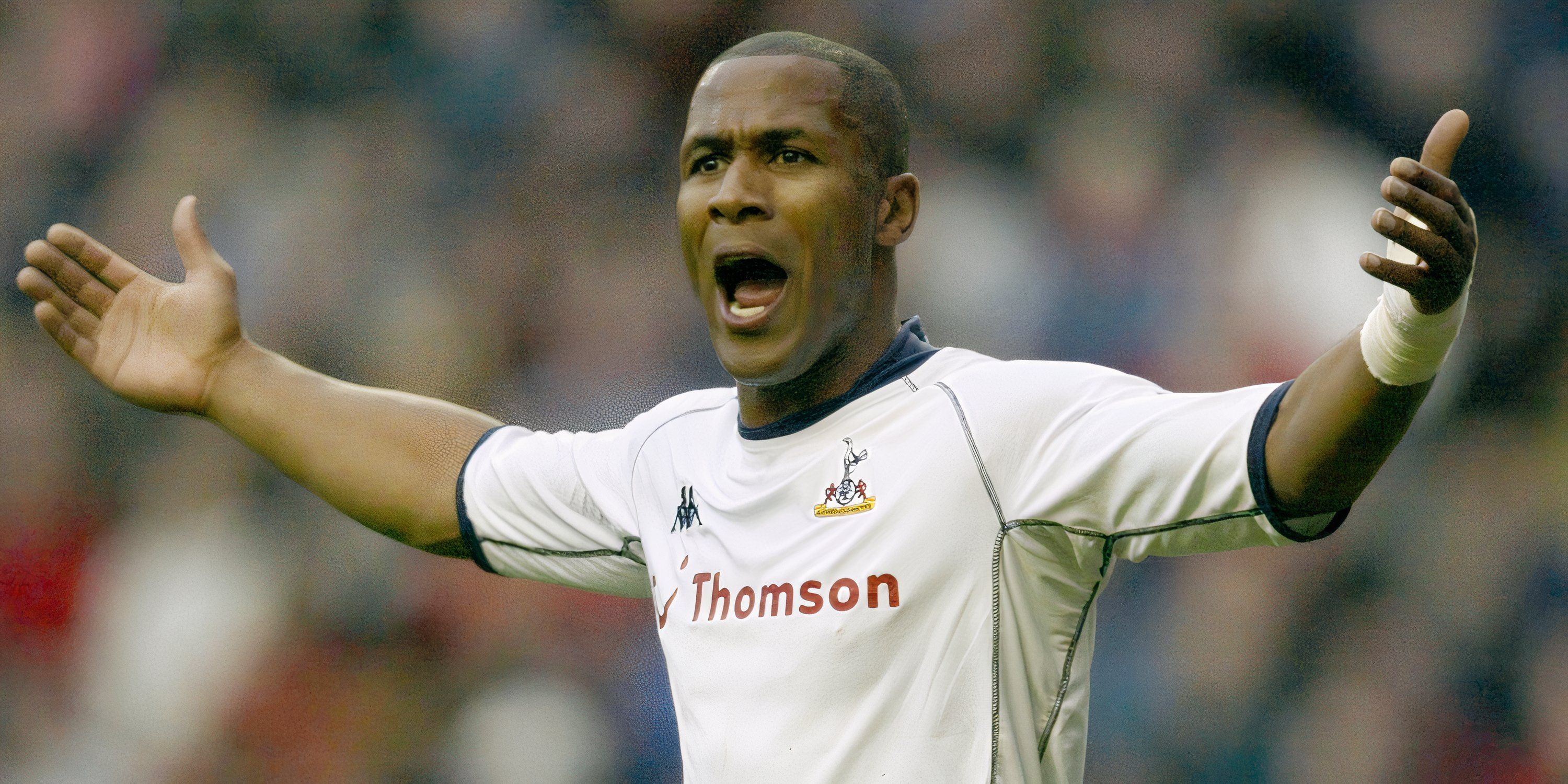 Les Ferdinand playing for Tottenham Hotspur