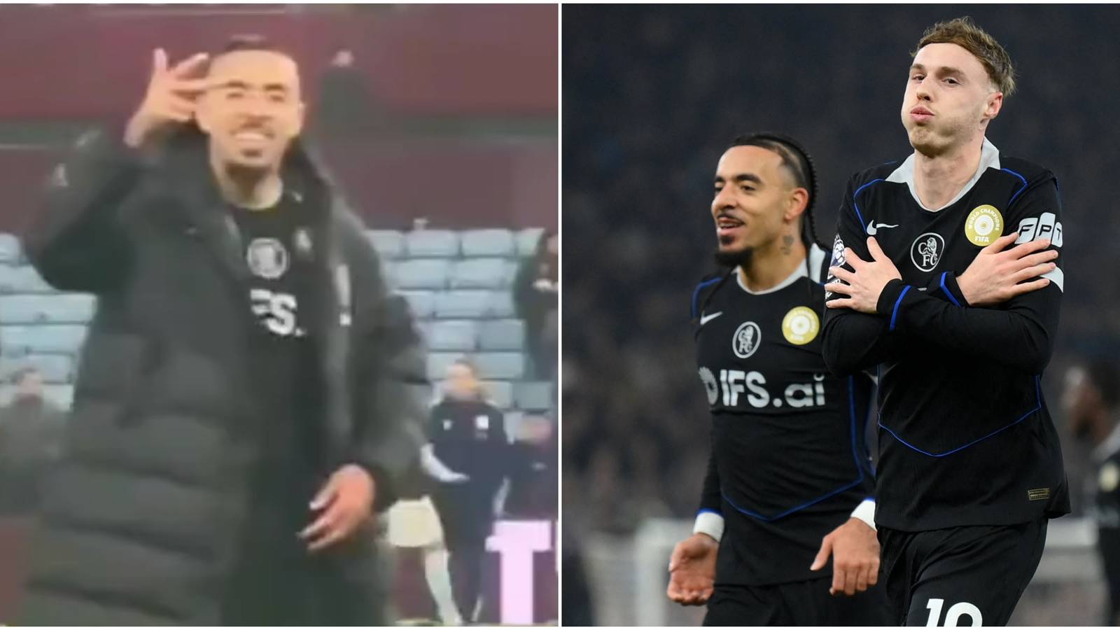 Cole Palmer and Malo Gusto Both Mocked Aston Villa Star After Win as Brutal Footage Emerges