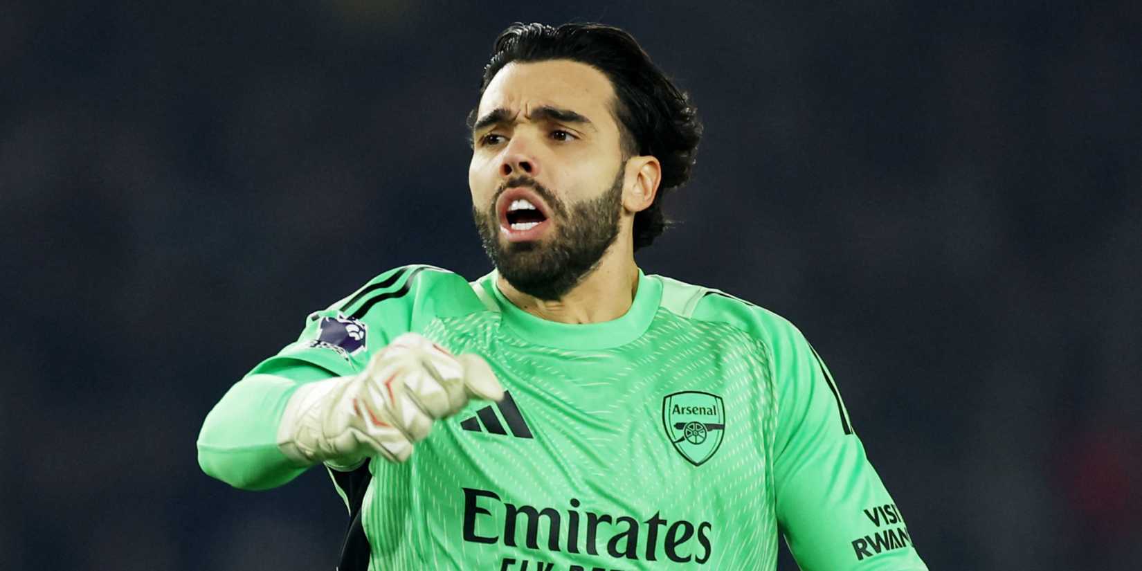 Arsenal goalkeeper David Raya