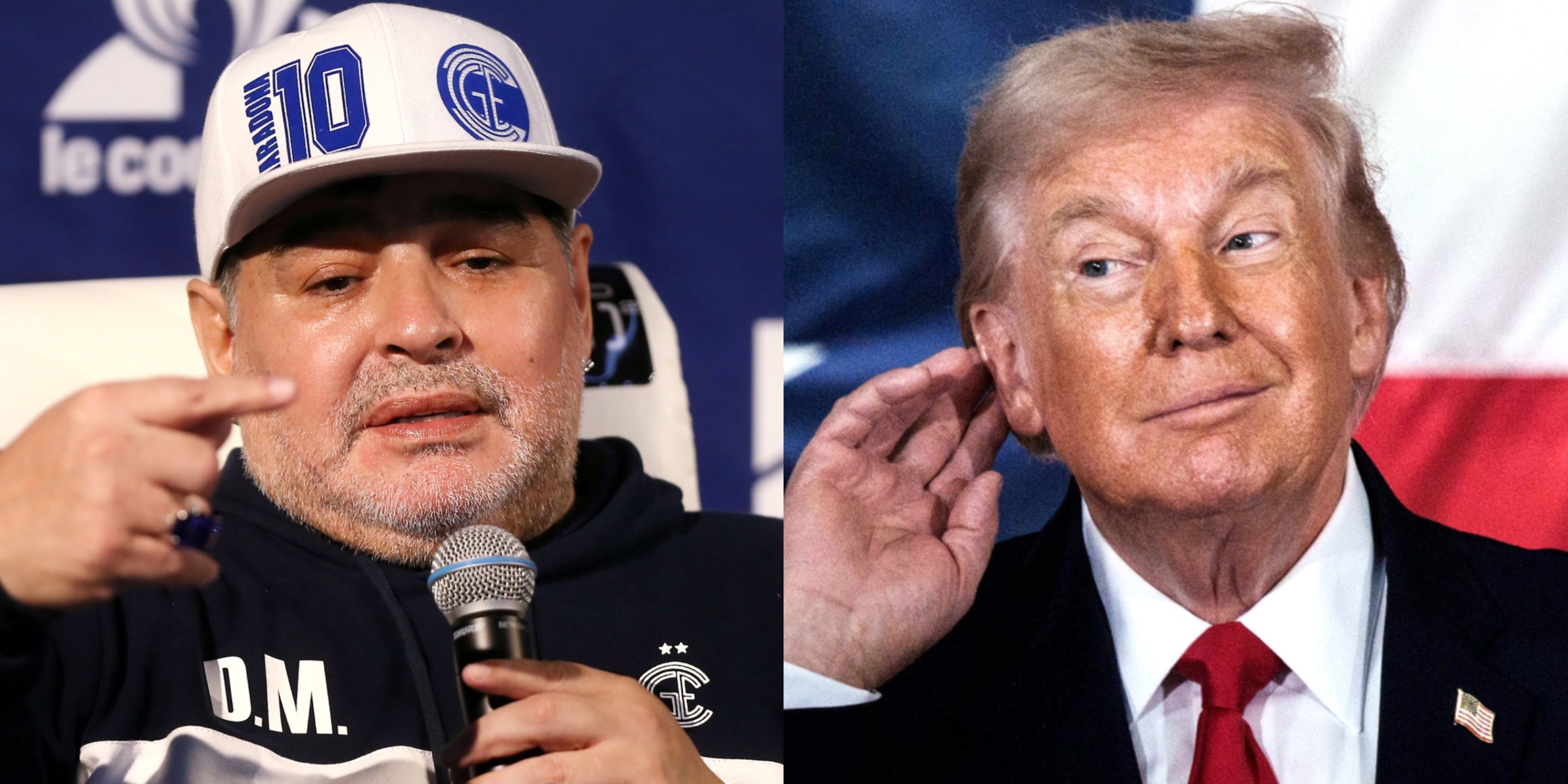 Diego Maradona and Donald Trump