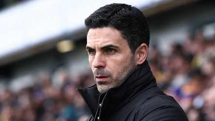 Arsenal manager Mikel Arteta during Mansfield Town v Arsenal